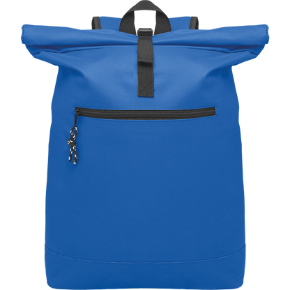 Rolltop Laptop Backpack with Padded Back_ROYAL BLUE_DETAILEDIMAGE_front_1