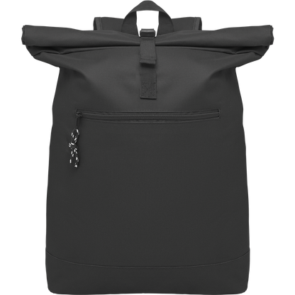 Rolltop Laptop Backpack with Padded Back_BLACK_DETAILEDIMAGE_front_1