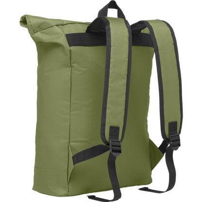 Rolltop Laptop Backpack with Padded Back_ARMY GREEN_DETAILEDIMAGE_front_3