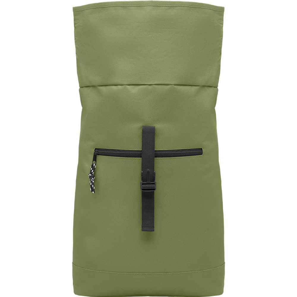 Rolltop Laptop Backpack with Padded Back_ARMY GREEN_DETAILEDIMAGE_front_4