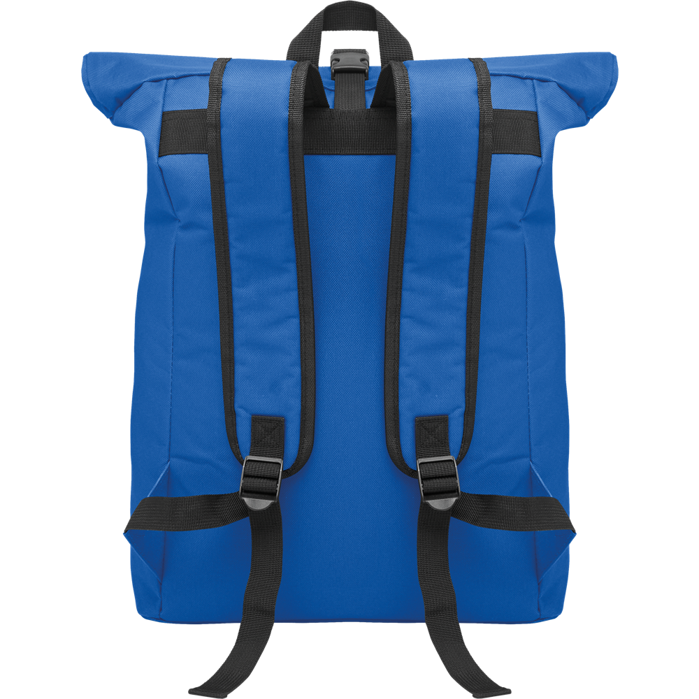 Rolltop Laptop Backpack with Padded Back_ROYAL BLUE_DETAILEDIMAGE_front_2