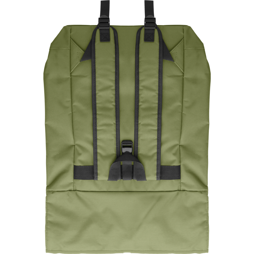 Rolltop Laptop Backpack with Padded Back_ARMY GREEN_back