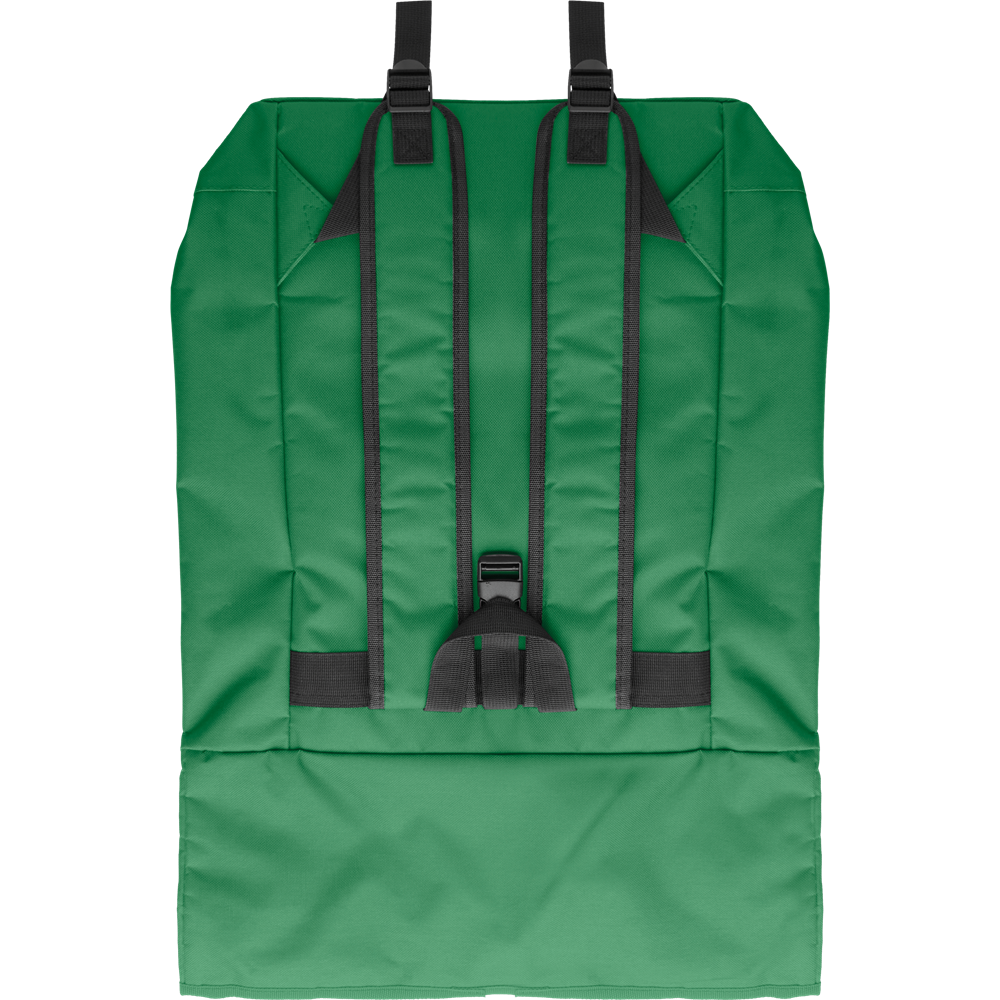 Rolltop Laptop Backpack with Padded Back_DARK GREEN_back