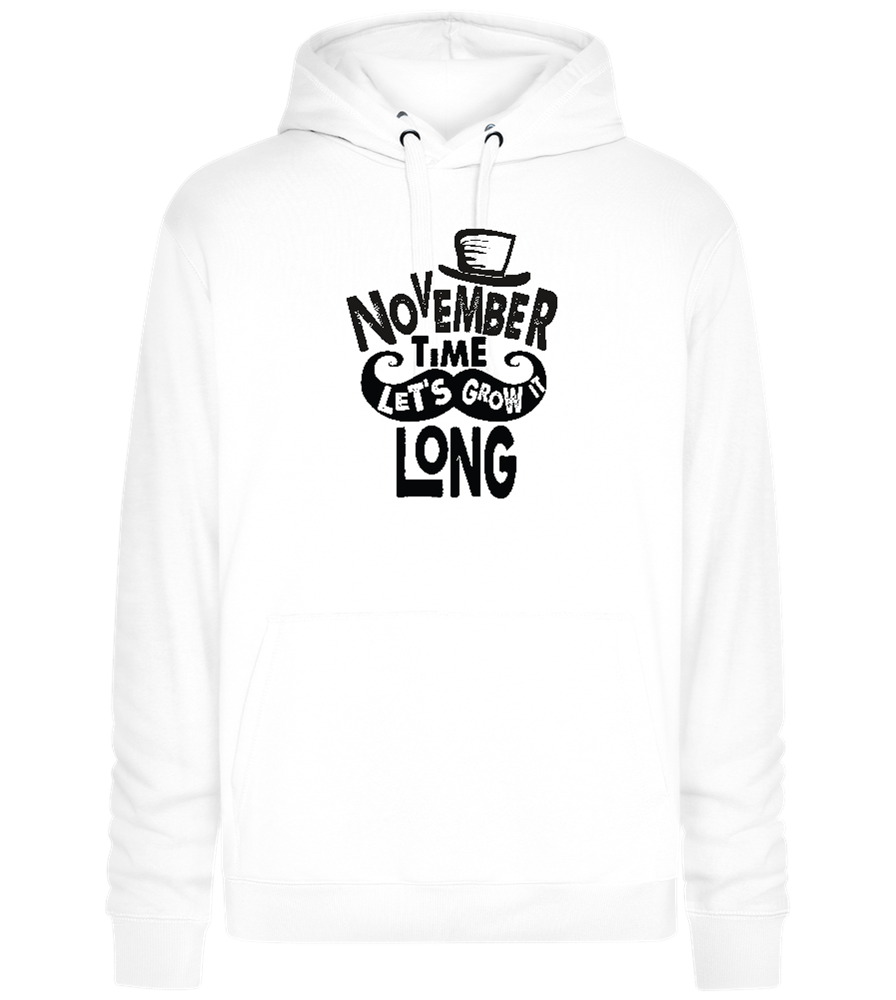 November Growth Design - Premium unisex hoodie_WHITE_front