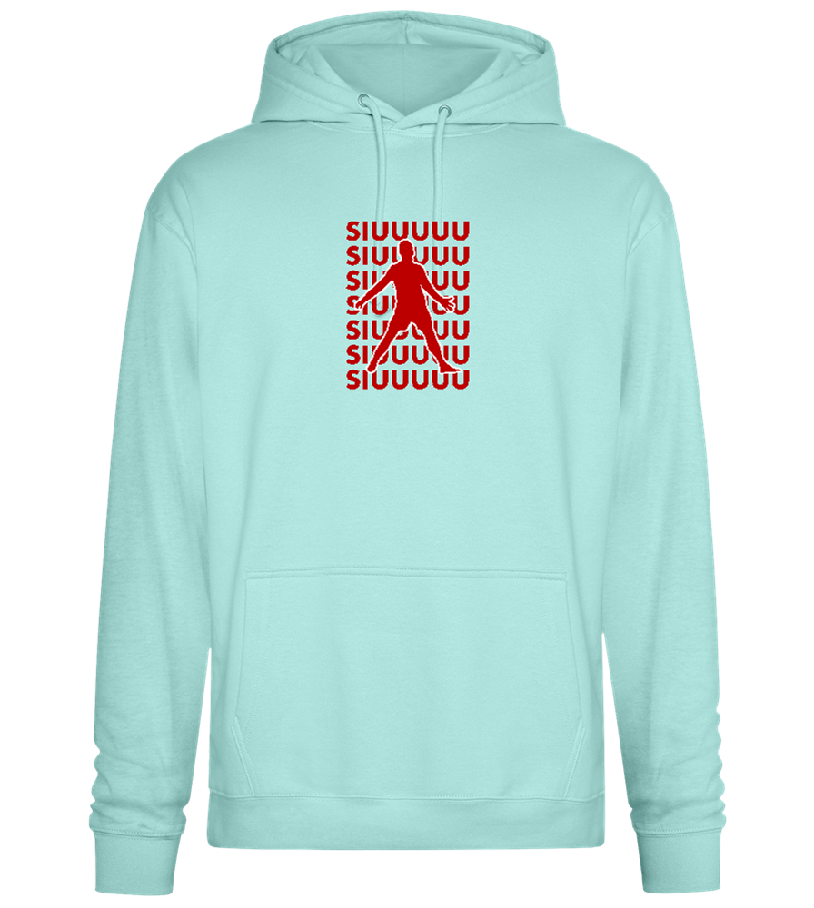 Soccer Celebration Design - Premium Essential Unisex Hoodie_ARCTIC BLUE_front