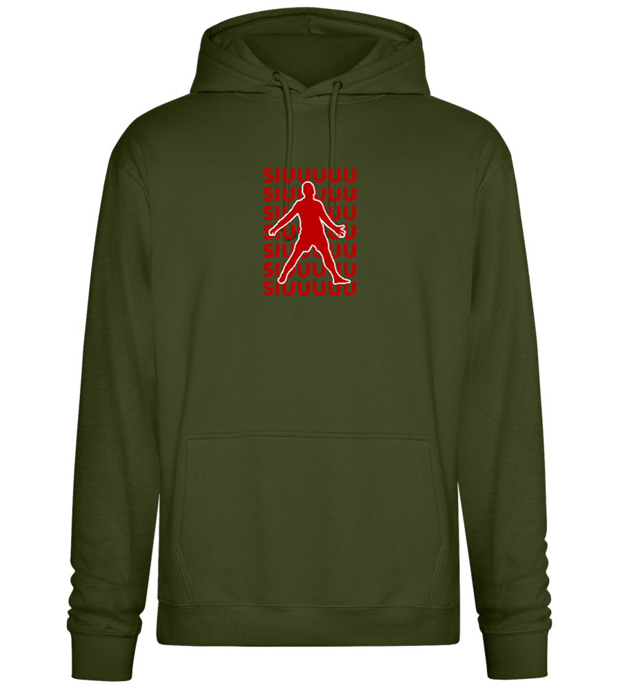 Soccer Celebration Design - Premium Essential Unisex Hoodie_ARMY_front