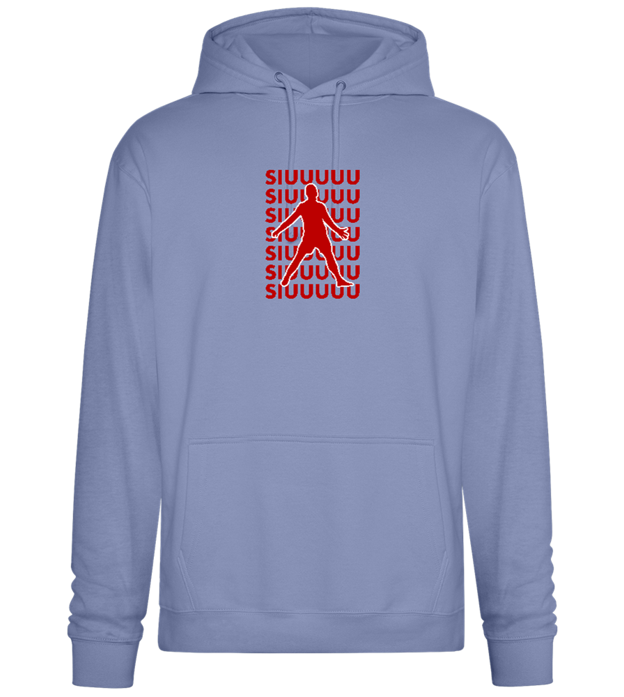 Soccer Celebration Design - Premium Essential Unisex Hoodie_BLUE_front