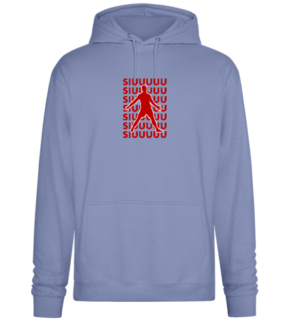 Soccer Celebration Design - Premium Essential Unisex Hoodie_BLUE_front