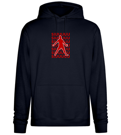 Soccer Celebration Design - Premium Essential Unisex Hoodie_FRENCH NAVY_front