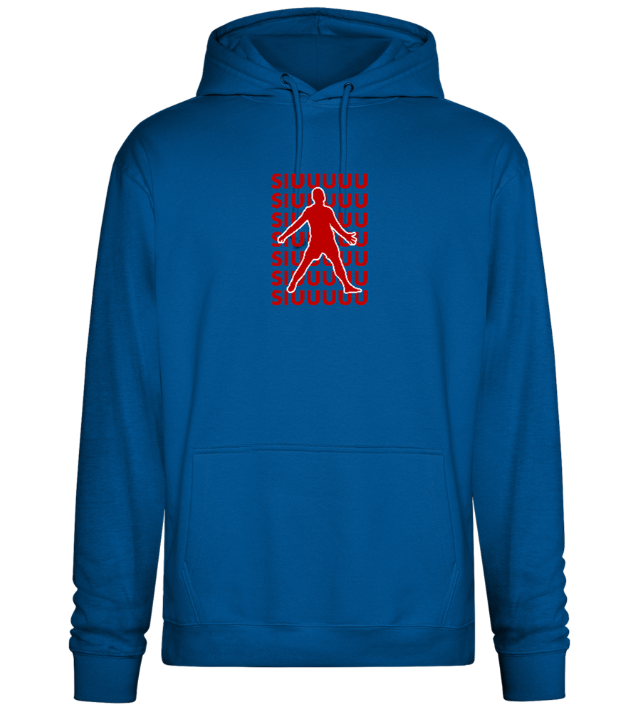 Soccer Celebration Design - Premium Essential Unisex Hoodie_ROYAL_front