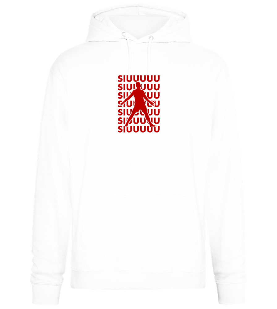 Soccer Celebration Design - Premium Essential Unisex Hoodie_WHITE_front