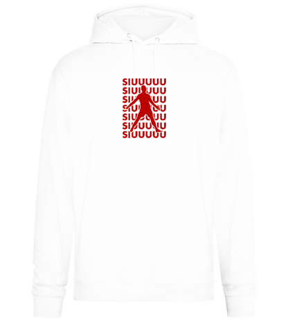 Soccer Celebration Design - Premium Essential Unisex Hoodie_WHITE_front