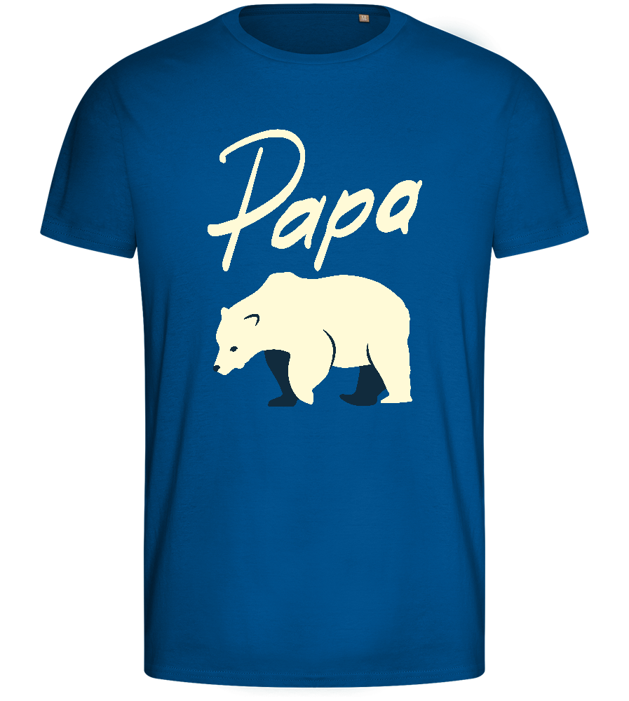 Papa Icebear Design - Basic men's fitted t-shirt_ROYAL_front