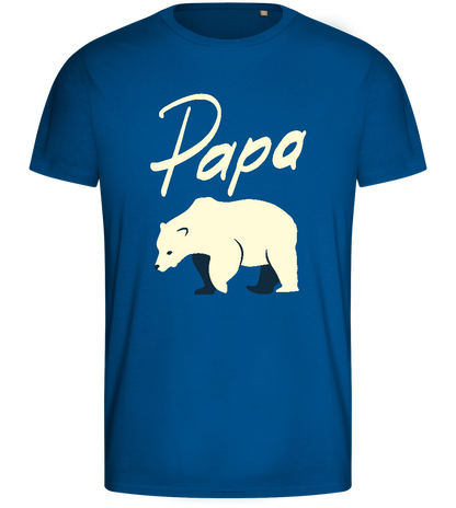 Papa Icebear Design - Basic men's fitted t-shirt_ROYAL_front