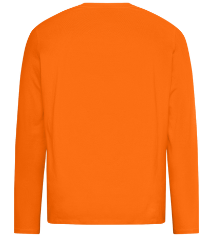 Teach Love Inspire Heart Design - Premium men's long sleeve t-shirt_ORANGE_back