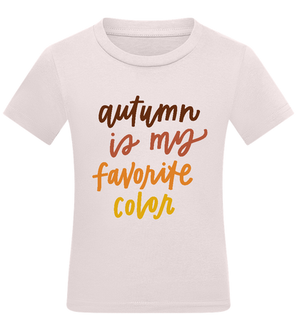 My Favorite Color is Autumn Design - Comfort kids fitted t-shirt_LIGHT PINK_front