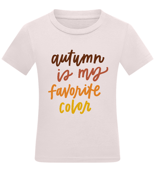 My Favorite Color is Autumn Design - Comfort kids fitted t-shirt_LIGHT PINK_front