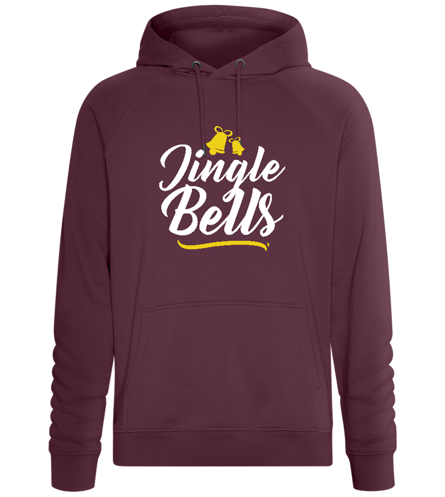 Christmas Jingle Bells Design - Comfort unisex hoodie_BORDEAUX_front