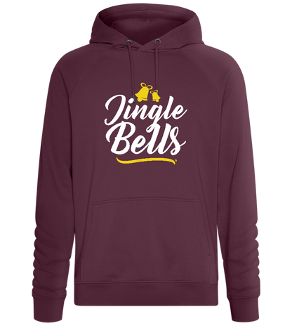 Christmas Jingle Bells Design - Comfort unisex hoodie_BORDEAUX_front