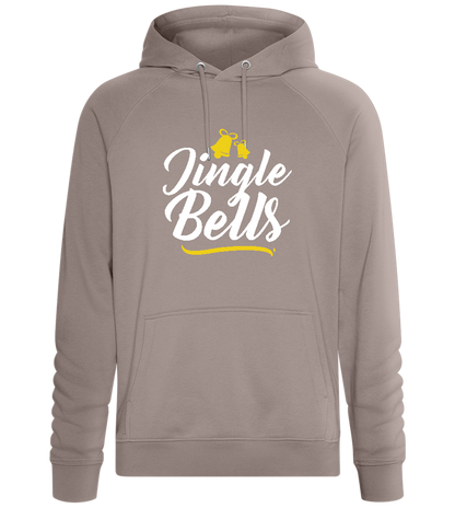 Christmas Jingle Bells Design - Comfort unisex hoodie_CHARCOAL CHIN_front