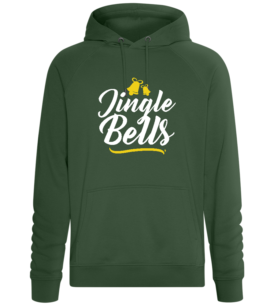 Christmas Jingle Bells Design - Comfort unisex hoodie_GREEN BOTTLE_front