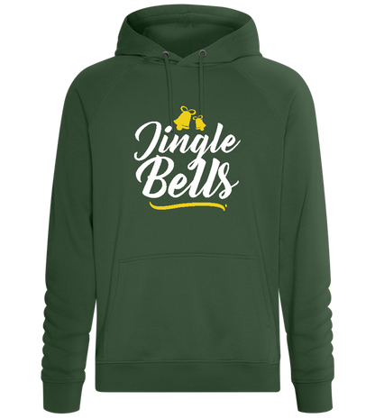 Christmas Jingle Bells Design - Comfort unisex hoodie_GREEN BOTTLE_front