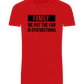 Fun in Dysfunctional Design - Basic Unisex T-Shirt_RED_front