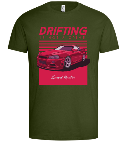 Speed Hunter Design - Premium men's t-shirt_DARK KHAKI_front