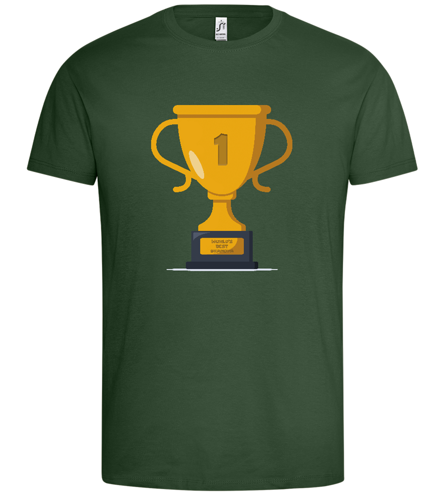 #1 Grandpa Design - Premium men's t-shirt_GREEN BOTTLE_front