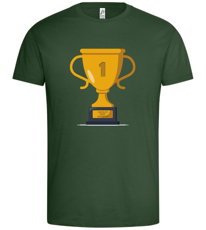 #1 Grandpa Design - Premium men's t-shirt_GREEN BOTTLE_front