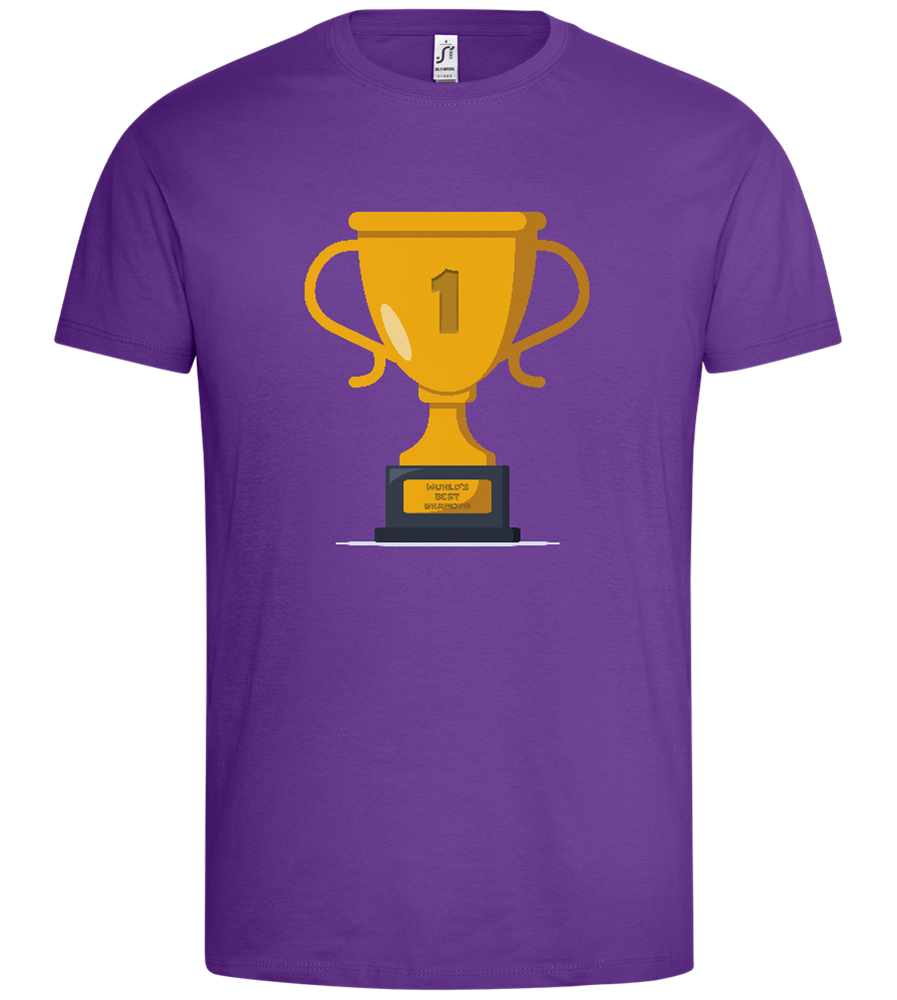 #1 Grandpa Design - Premium men's t-shirt_LIGHT PURPLE_front