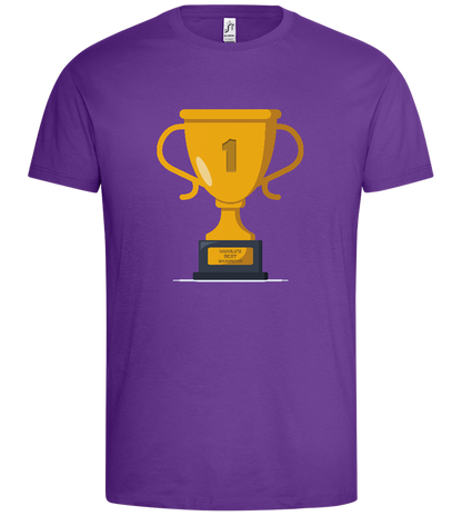 #1 Grandpa Design - Premium men's t-shirt_LIGHT PURPLE_front