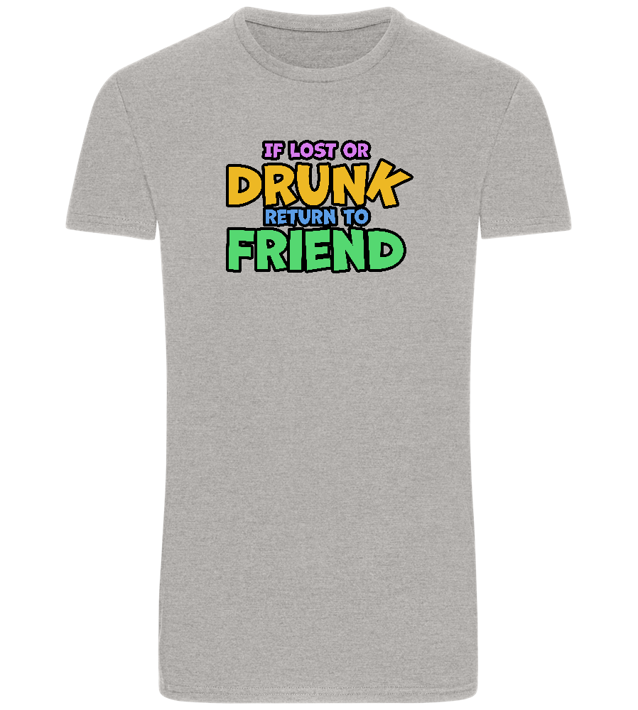 Return to Friend Design - Basic Unisex T-Shirt_ORION GREY_front
