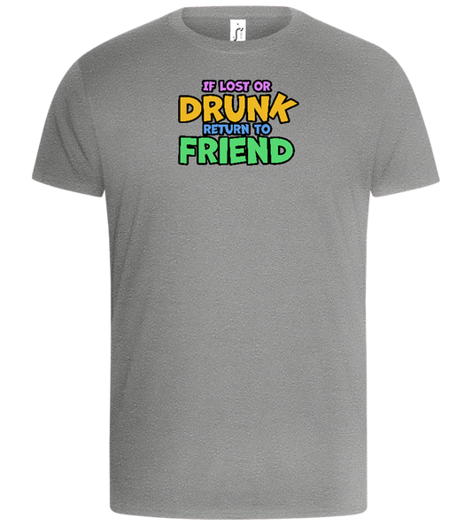 Return to Friend Design - Basic Unisex T-Shirt_ORION GREY_front