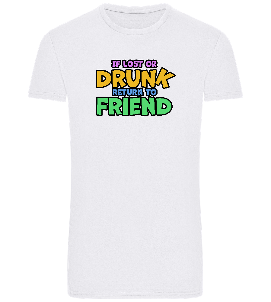 Return to Friend Design - Basic Unisex T-Shirt_WHITE_front