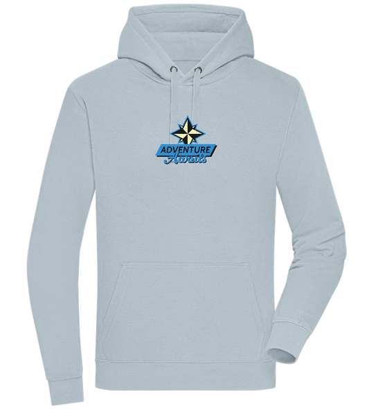 Adventure Awaits Design - Premium unisex hoodie_CREAMY BLUE_front