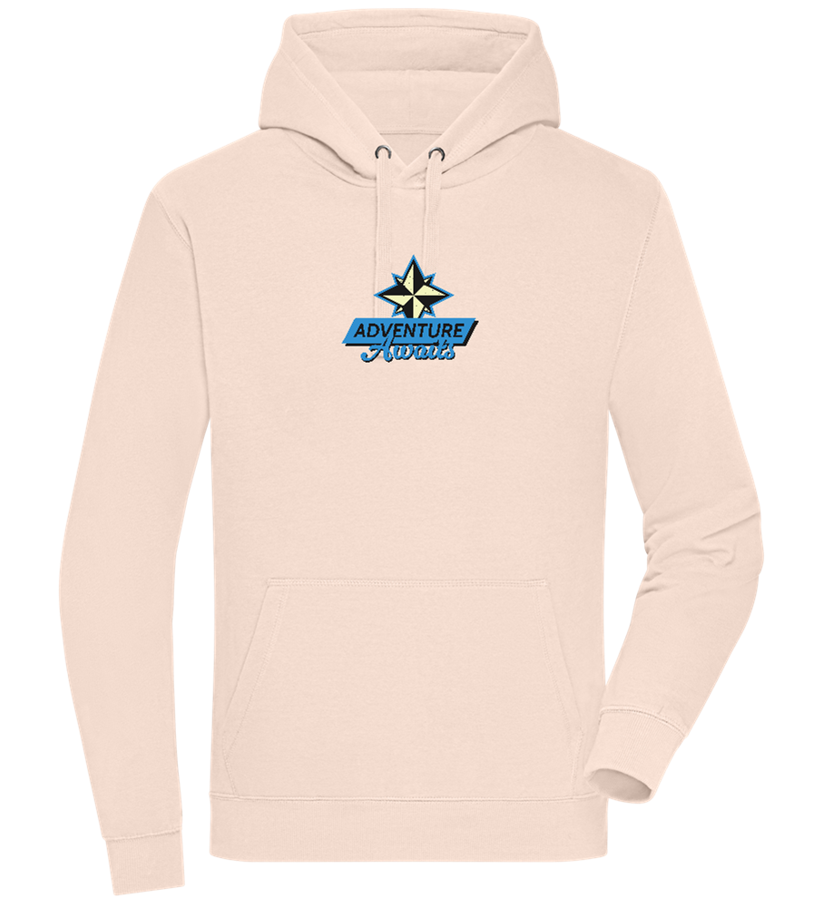 Adventure Awaits Design - Premium unisex hoodie_LIGHT PEACH ROSE_front