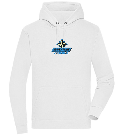 Adventure Awaits Design - Premium unisex hoodie_WHITE_front