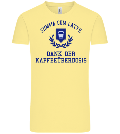 Kaffeeüberdosis Design - Comfort Unisex T-Shirt_AMARELO CLARO_front