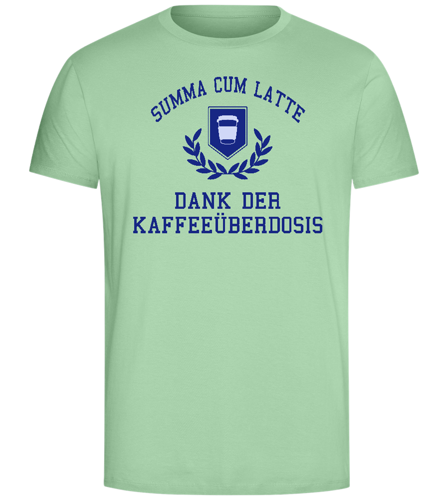 Kaffeeüberdosis Design - Comfort Unisex T-Shirt_ICE GREEN_front