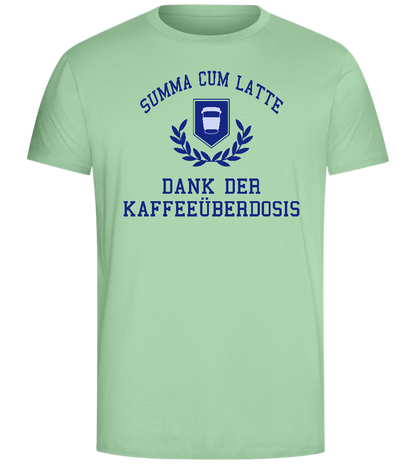 Kaffeeüberdosis Design - Comfort Unisex T-Shirt_ICE GREEN_front