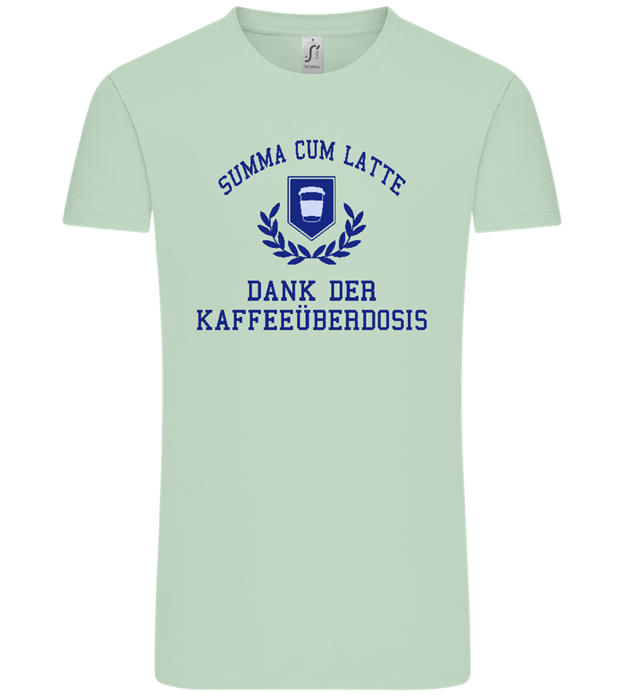 Kaffeeüberdosis Design - Comfort Unisex T-Shirt_ICE GREEN_front