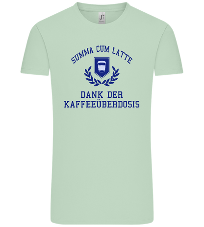 Kaffeeüberdosis Design - Comfort Unisex T-Shirt_ICE GREEN_front