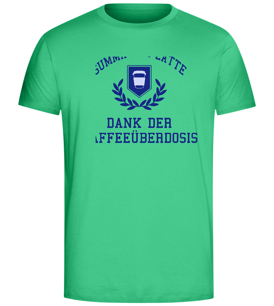 Kaffeeüberdosis Design - Comfort Unisex T-Shirt_SPRING GREEN_front