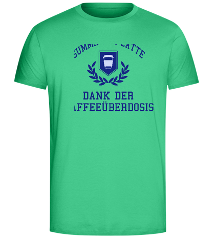 Kaffeeüberdosis Design - Comfort Unisex T-Shirt_SPRING GREEN_front