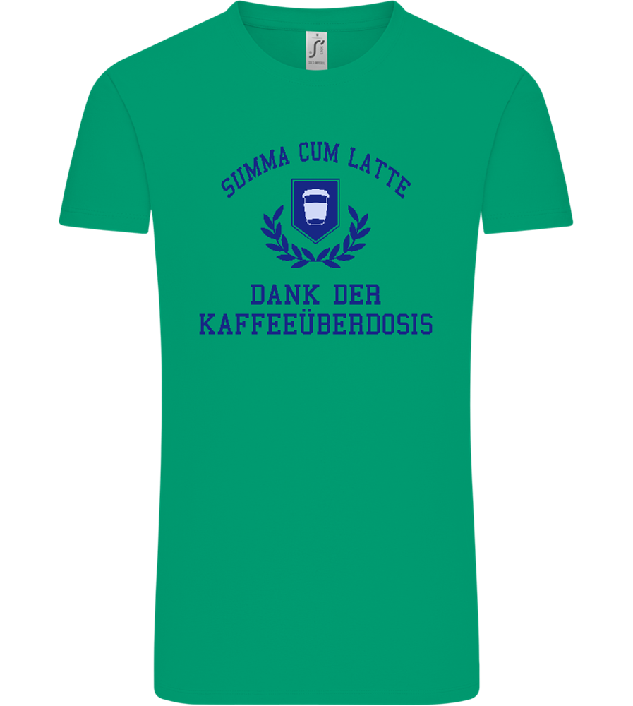 Kaffeeüberdosis Design - Comfort Unisex T-Shirt_SPRING GREEN_front