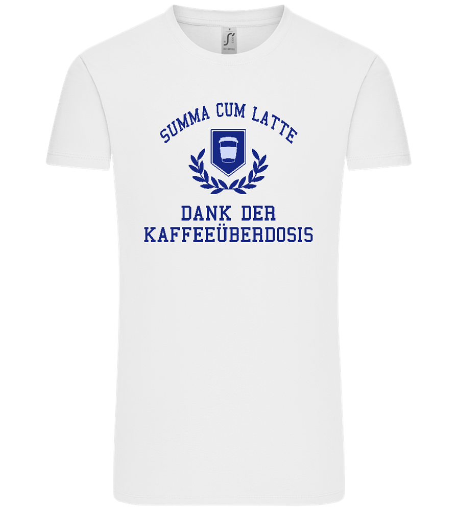 Kaffeeüberdosis Design - Comfort Unisex T-Shirt_WHITE_front