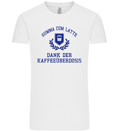 Kaffeeüberdosis Design - Comfort Unisex T-Shirt_WHITE_front