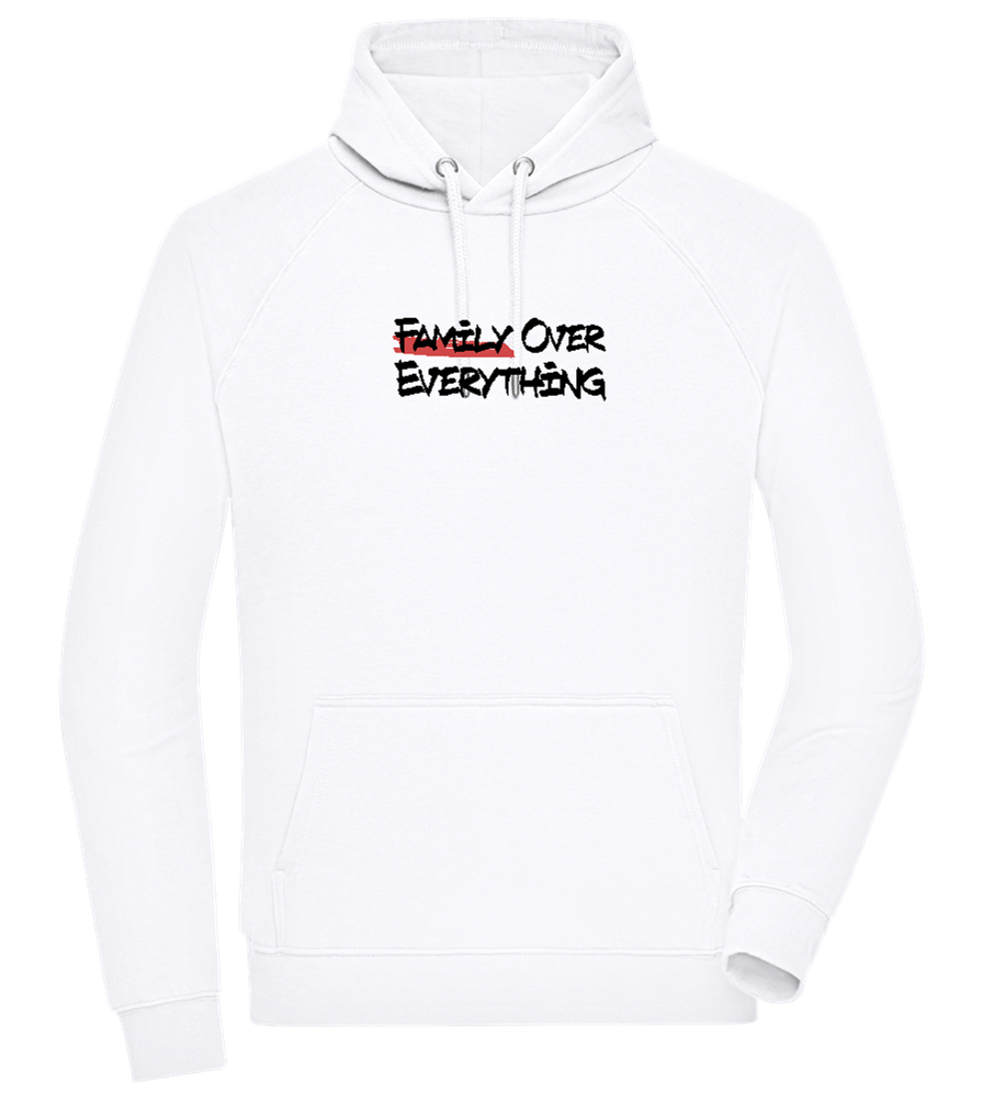 Family over Everything Design - Comfort unisex hoodie_WHITE_front