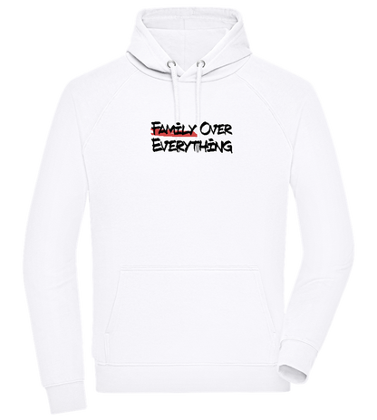 Family over Everything Design - Comfort unisex hoodie_WHITE_front